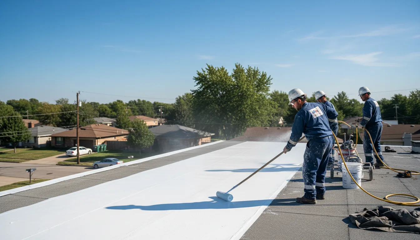 Commercial roof coating in Lincoln, MO near me